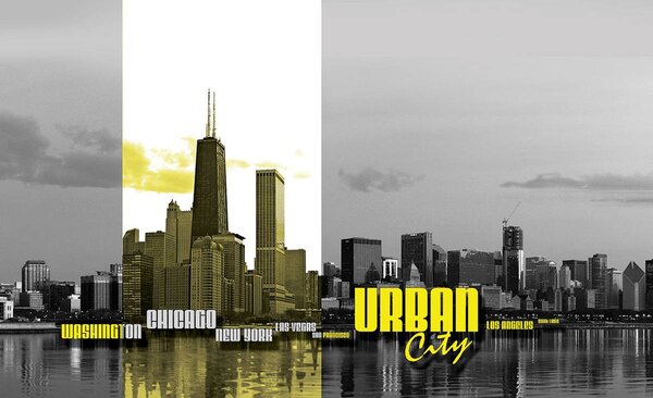 Foto tapeta - Urbani grad (152,5x104 cm)