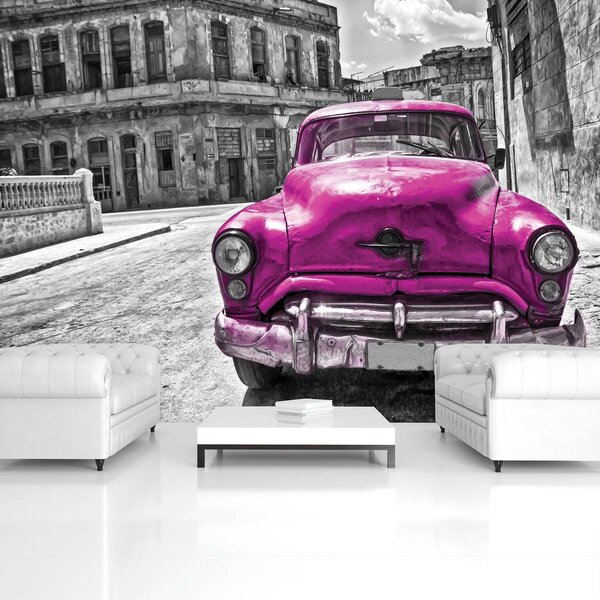 Foto tapeta - Kubanski stari automobil (152,5x104 cm)