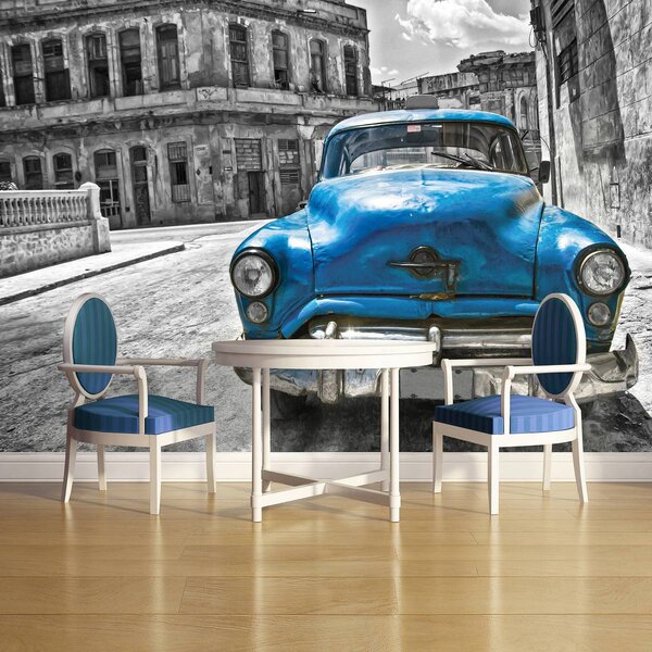 Foto tapeta - Kubanski stari automobil (152,5x104 cm)
