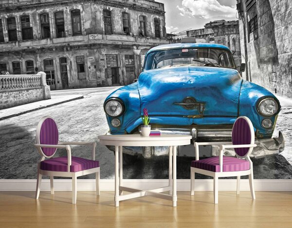 Foto tapeta - Kubanski stari automobil (152,5x104 cm)