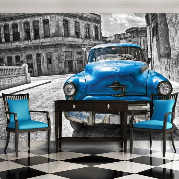 Foto tapeta - Kubanski stari automobil (152,5x104 cm)