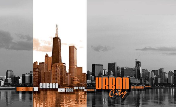 Foto tapeta - Urbani grad (152,5x104 cm)