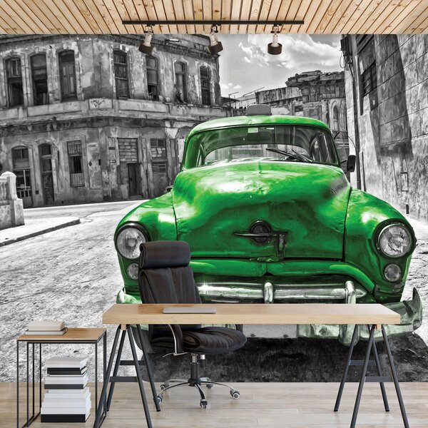 Foto tapeta - Kubanski stari automobil (152,5x104 cm)