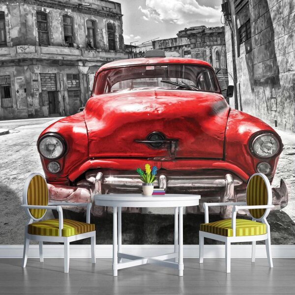 Foto tapeta - Kubanski stari automobil (152,5x104 cm)