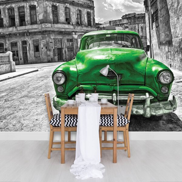 Foto tapeta - Kubanski stari automobil (152,5x104 cm)