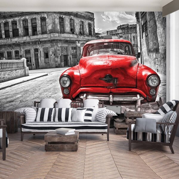 Foto tapeta - Kubanski stari automobil (152,5x104 cm)