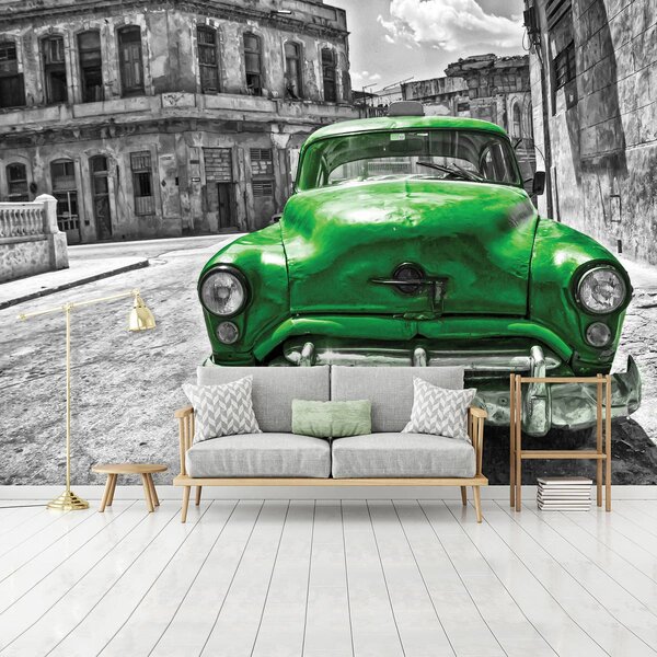 Foto tapeta - Kubanski stari automobil (152,5x104 cm)