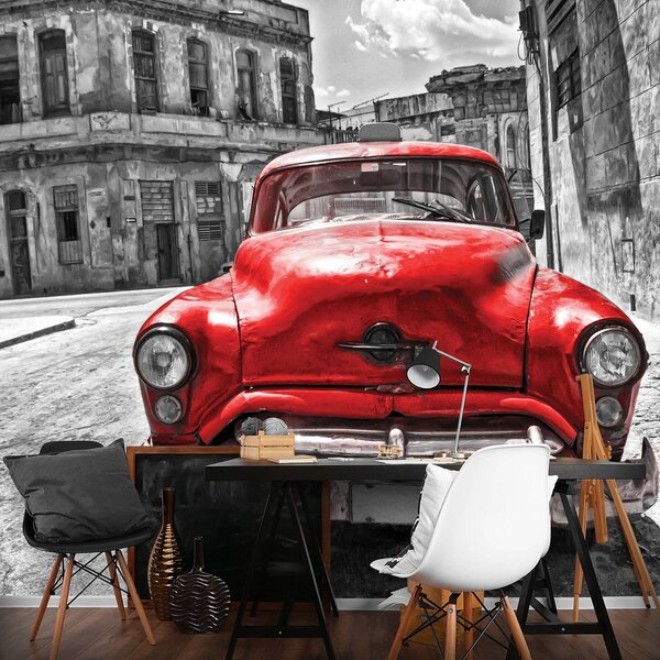 Foto tapeta - Kubanski stari automobil (152,5x104 cm)