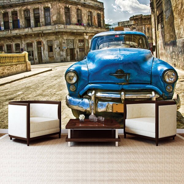 Foto tapeta - Kubanski stari automobil (152,5x104 cm)