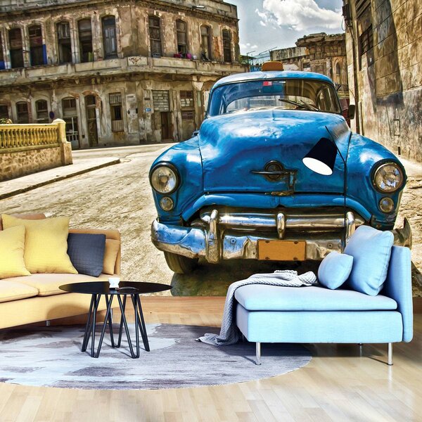 Foto tapeta - Kubanski stari automobil (152,5x104 cm)