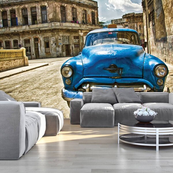 Foto tapeta - Kubanski stari automobil (152,5x104 cm)