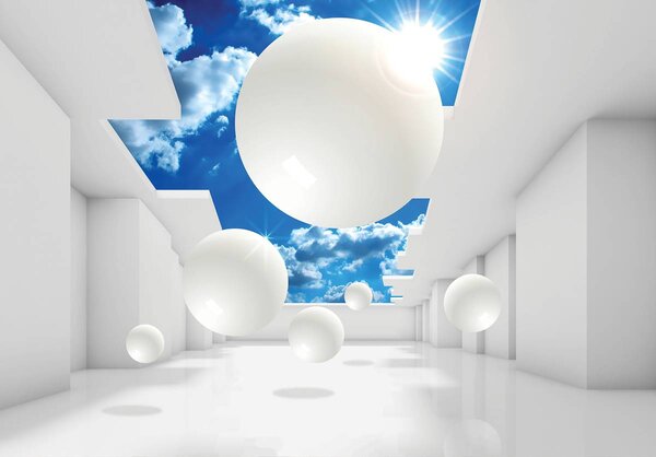 Foto tapeta - 3D apstrakcija (152,5x104 cm)