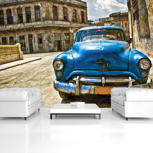 Foto tapeta - Kubanski stari automobil (152,5x104 cm)