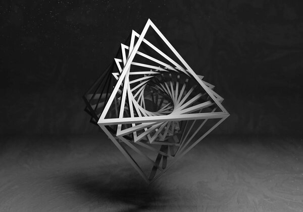 Foto tapeta - 3D geometrija (152,5x104 cm)