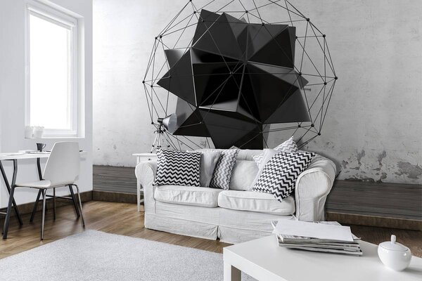 Foto tapeta - 3D geometrija (152,5x104 cm)