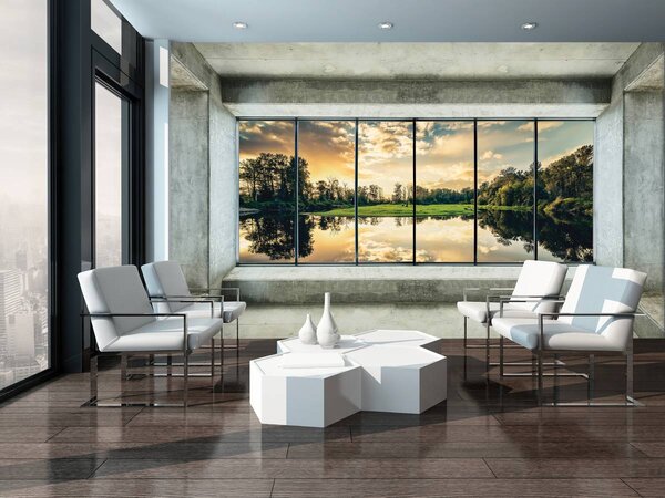 Foto tapeta - Pogled na jezero (152,5x104 cm)