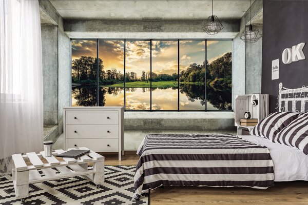 Foto tapeta - Pogled na jezero (152,5x104 cm)