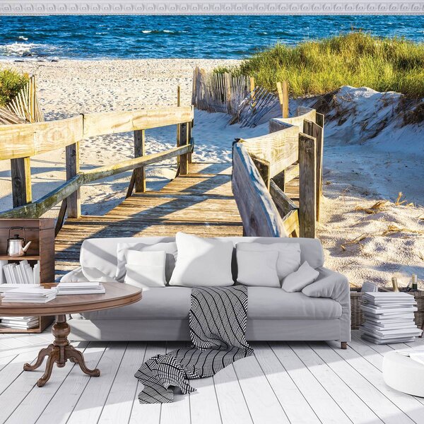 Foto tapeta - Plaža morski pijesak (152,5x104 cm)
