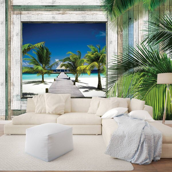 Foto tapeta - Plaža, more, pijesak (152,5x104 cm)
