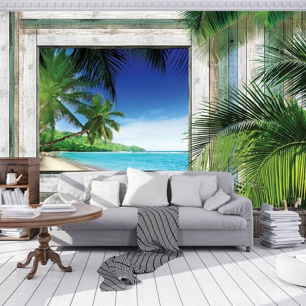 Foto tapeta - Plaža, more, pijesak (152,5x104 cm)