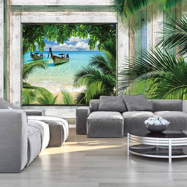 Foto tapeta - Plaža, more, pijesak (152,5x104 cm)