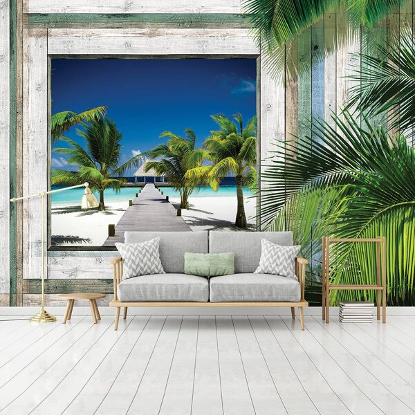 Foto tapeta - Plaža, more, pijesak (152,5x104 cm)