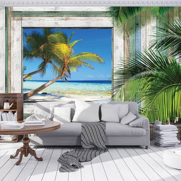 Foto tapeta - Plaža, more, pijesak (152,5x104 cm)