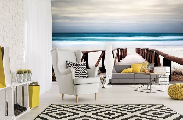 Foto tapeta - Most na plaži (152,5x104 cm)
