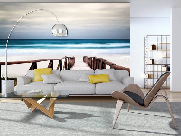 Foto tapeta - Most na plaži (152,5x104 cm)