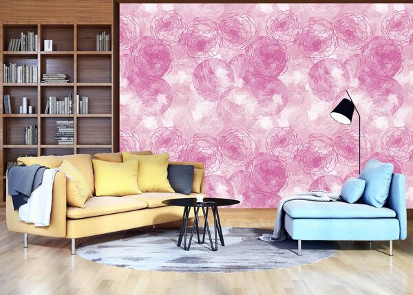 Foto tapeta - Ružičasti cvjetovi (152,5x104 cm)