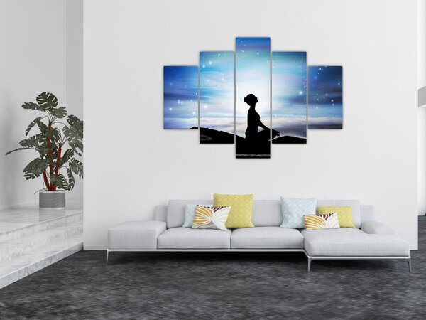 Slika meditirajoče ženske (150x105 cm)