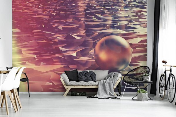 Foto tapeta - 3D kugla (152,5x104 cm)