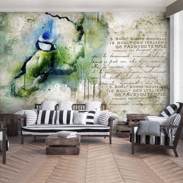Foto tapeta - Ptica - vintage (152,5x104 cm)