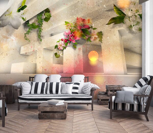 Foto tapeta - Cvijeće 3D (152,5x104 cm)