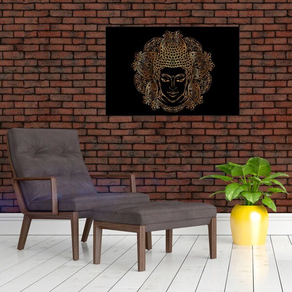 Slika zlatega Bude (90x60 cm)