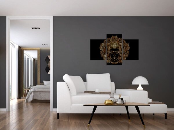 Slika zlatega Bude (90x60 cm)