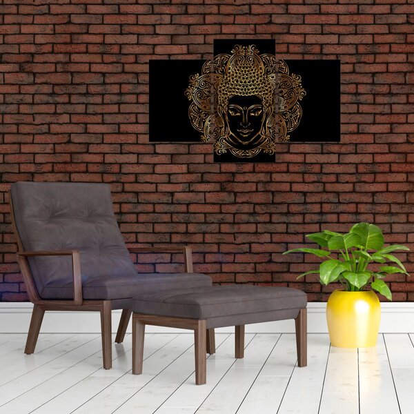 Slika zlatega Bude (90x60 cm)