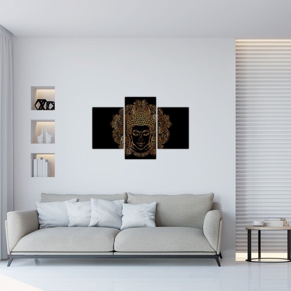 Slika zlatega Bude (90x60 cm)
