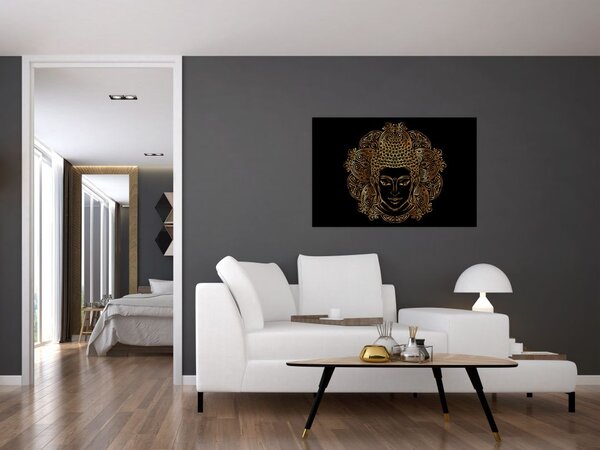 Slika zlatega Bude (90x60 cm)