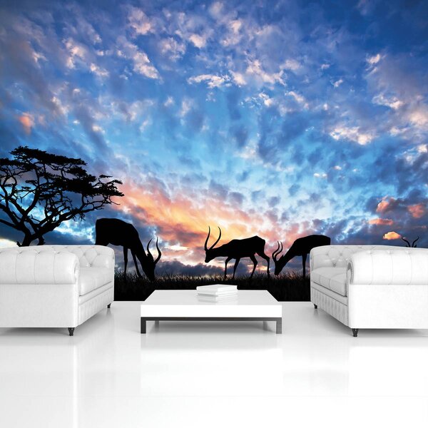 Foto tapeta - Životinje na paši (152,5x104 cm)