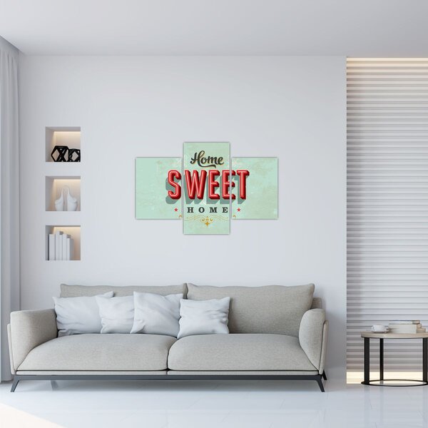 Slika - Home sweet home (90x60 cm)