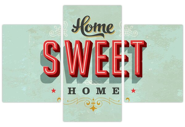 Slika - Home sweet home (90x60 cm)