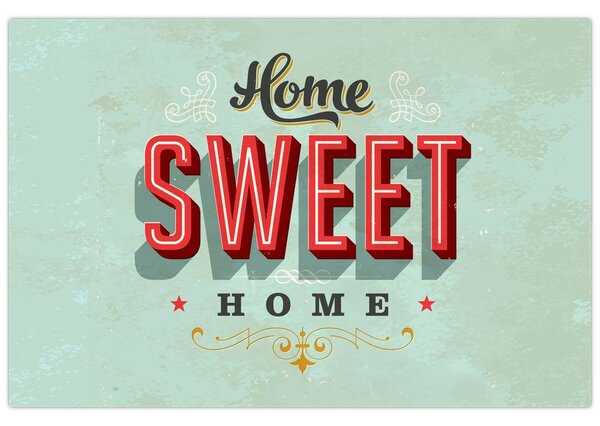 Slika - Home sweet home (90x60 cm)