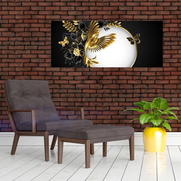Slika - Žoga z zlatimi motivi (120x50 cm)