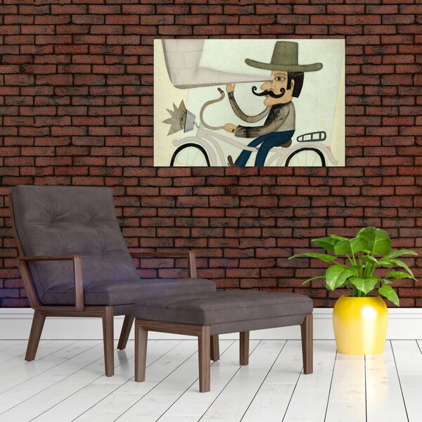 Astronom na kolesu (90x60 cm)