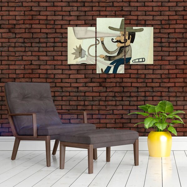Astronom na kolesu (90x60 cm)
