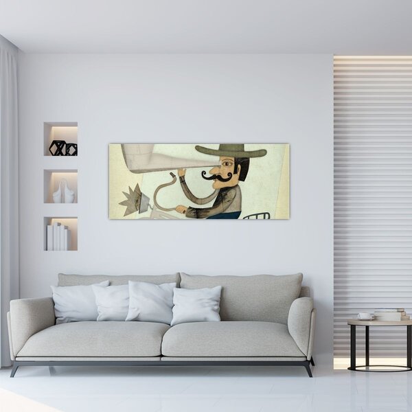 Astronom na kolesu (120x50 cm)