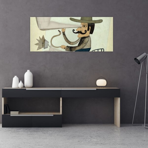 Astronom na kolesu (120x50 cm)
