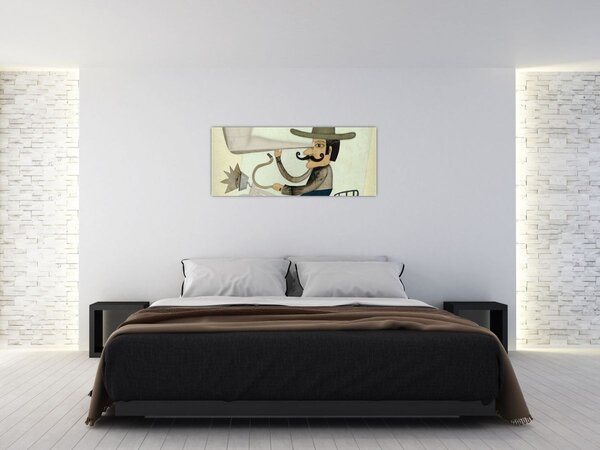 Astronom na kolesu (120x50 cm)