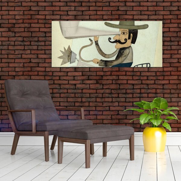 Astronom na kolesu (120x50 cm)
